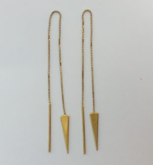 Gold earrings